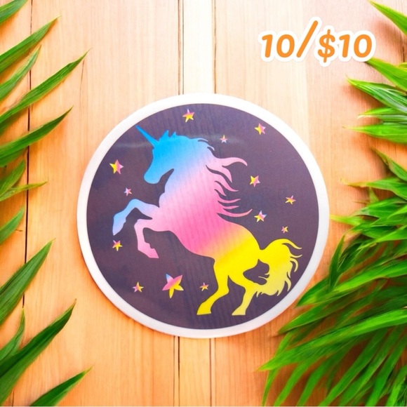 Rainbow Unicorn Sticker – 2 1/2” - Picture 1 of 1